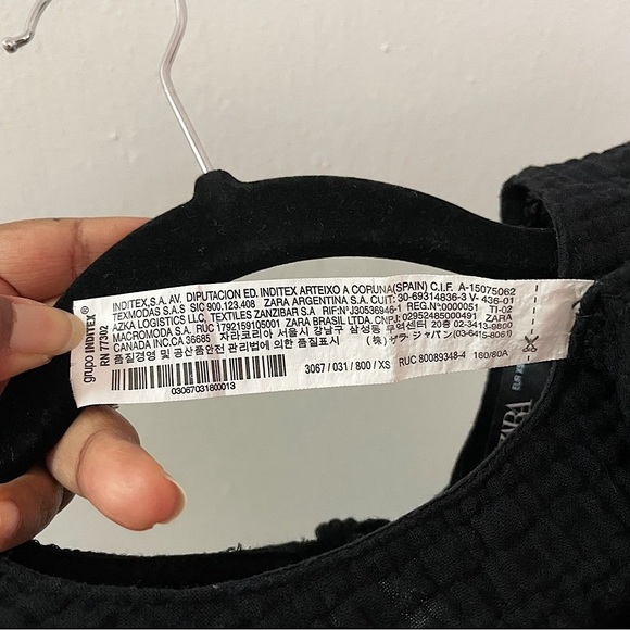 Zara Textured Cropped Top and Short Set - Picture 9 of 15